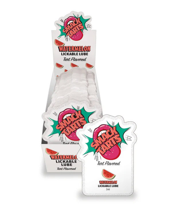 BzYPW0Dp Smack Tarts Lube 3ml Pouch Display 36pc - Sour Watermelon - Image 1