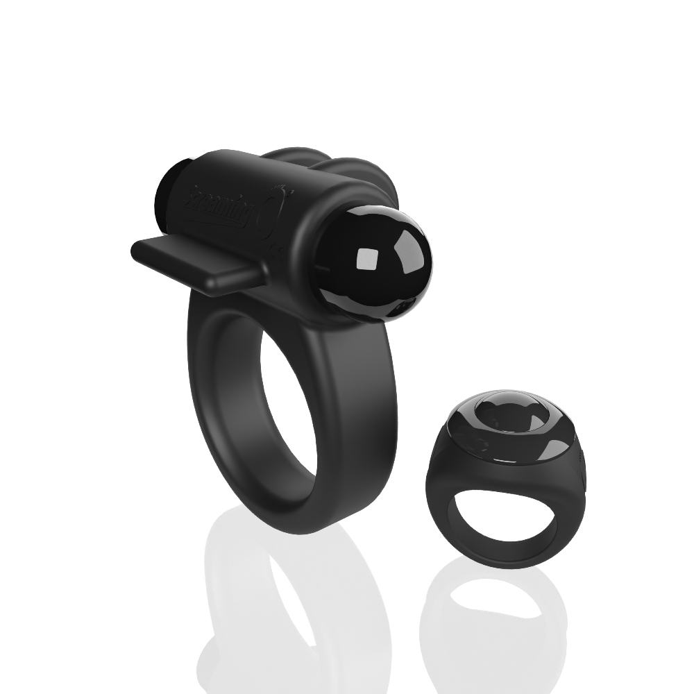 C2pYyn4e7Apnj5wQH1XKGZ3AKie6O5XM Screaming O Remote Controlled Switch Vibrating Ring - Black - Image 1