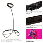 Euphoria Collection Chain Halter/collar and Leash - Black - Image 3