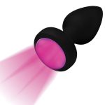 7x Light Up Rechargeable Anal Plug - Small - Image 3