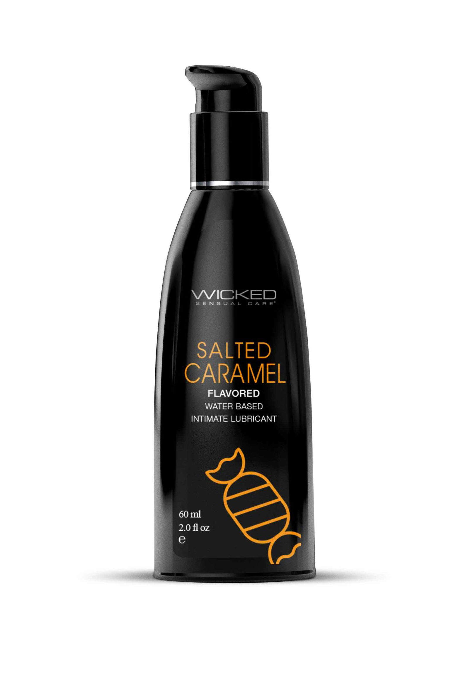 CRQNcaCMW8FKWfZ3UnMmVHneWcnYoBdE Aqua Salted Caramel Flavored Water Based Intimate Lubricant - 2 Fl. Oz. - Image 1