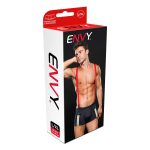 Fireman Bottom With Suspenders 2 Pc - Large/xlarge - Navy Blue/red - Image 2