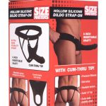 Hollow Silicone Dildo Strap-on - Black