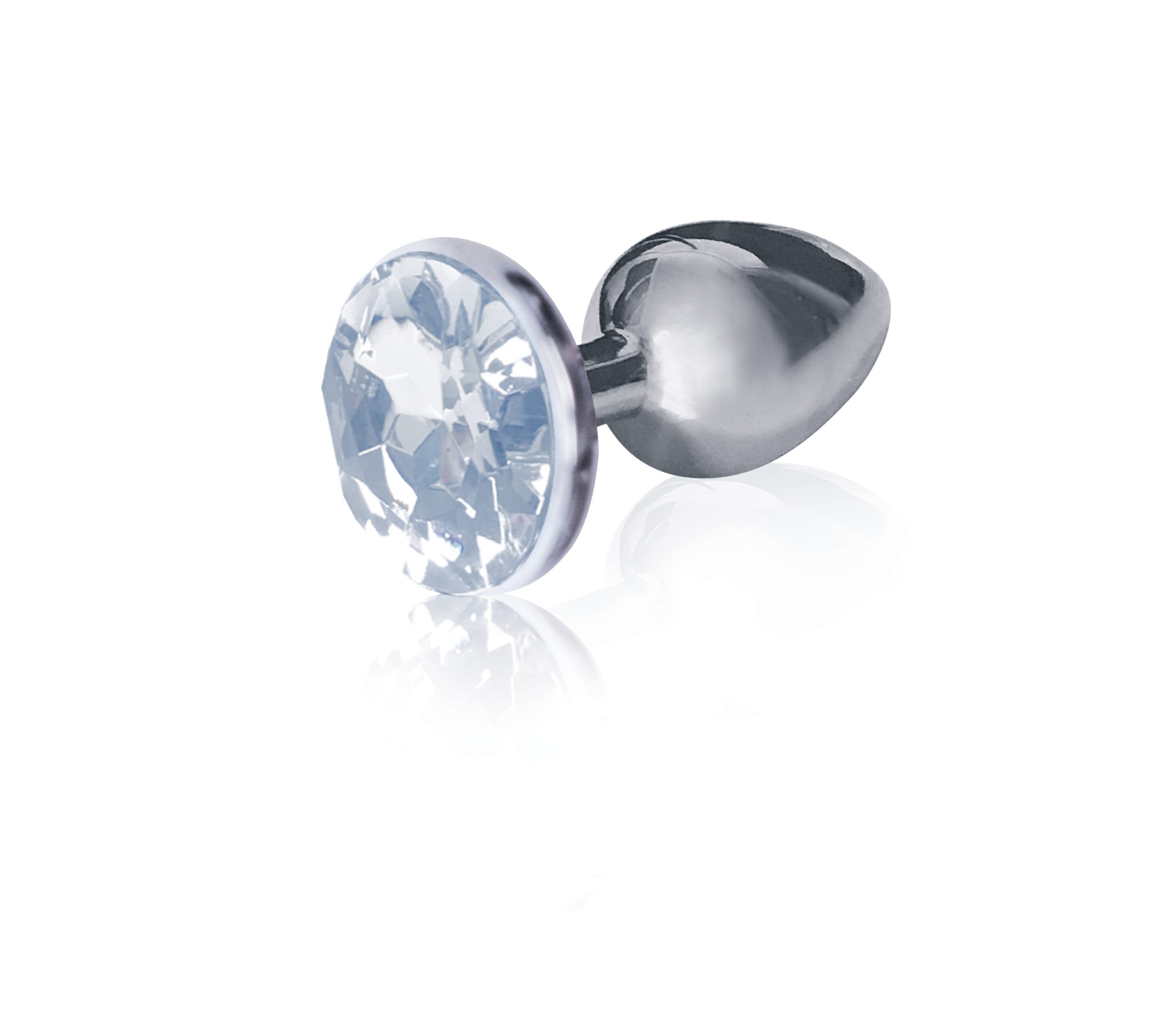 CYWwlYGeVFkITlGznBVx19CxzNt59nbd The 9's the Silver Starter Bejeweled Stainless Steel Plug - Diamond - Image 1