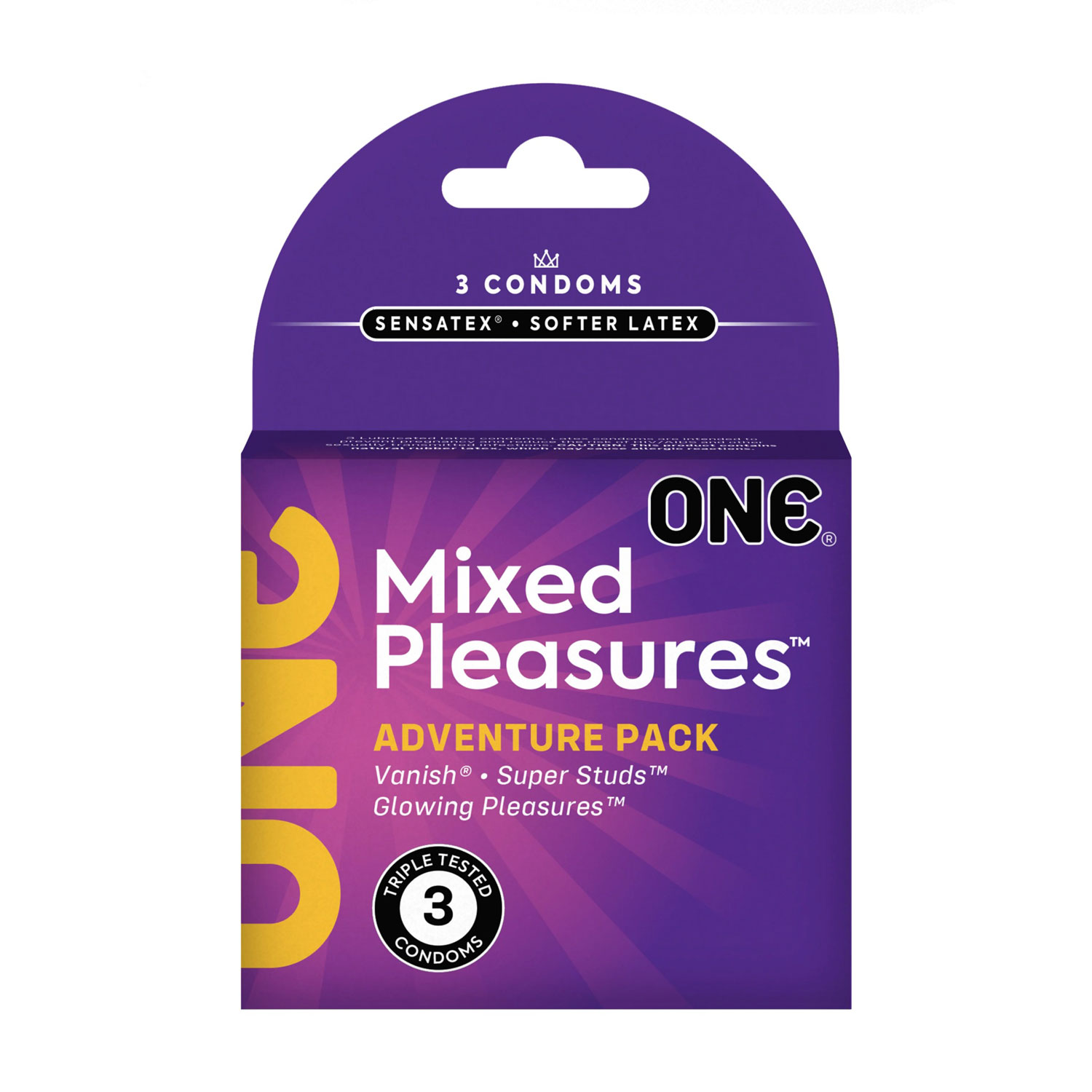 CeCr6NLyGB6idwP016zQASXEGq61enGB One Mixed Pleasures 3 Count Condoms - Image 1
