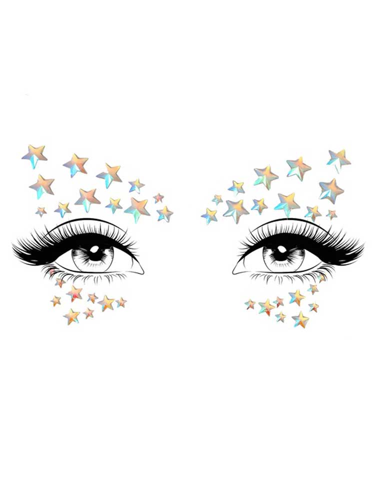 CgpfSWt74KwE5YnS7EwCzSp0lWW7TS4A Celeste Glow in the Dark Face Jewels Sticker - Image 1