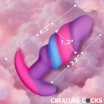 Unicorn Swirl Silicone Butt Plug - Small - Image 2