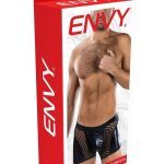 Sheer Contrast Boxer Briefs - Os - Black