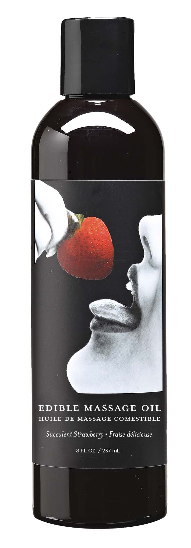 Cu3yDqt5OhinArjvxBWvY3t5gF1SSReZ Edible Massage Oil - Strawberry - 8 Fl. Oz. - Image 1