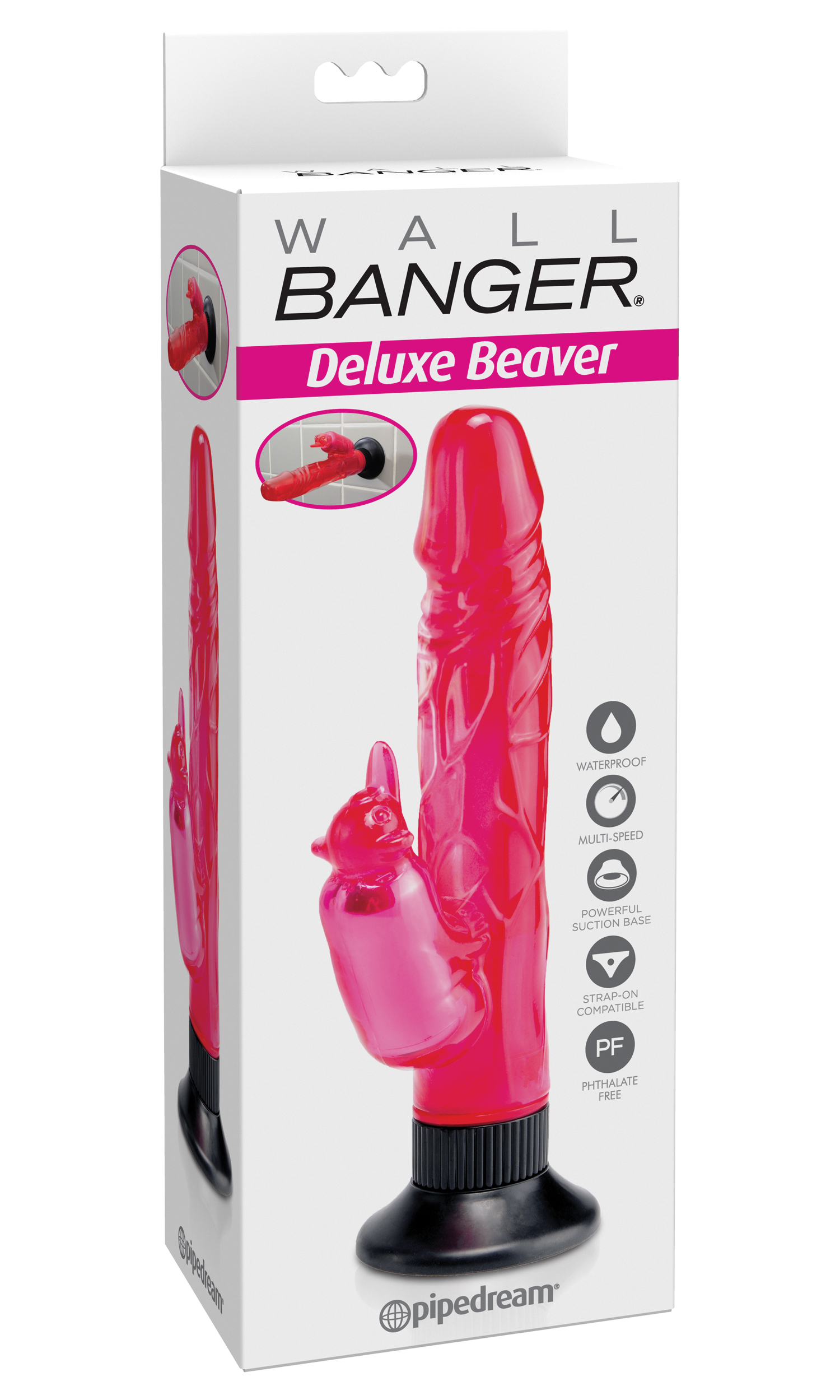 CuMmCimauBeVH1648gsxmilKLsguF4ez Waterproof Beaver Wall Bangers Deluxe - Pink - Image 1