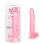 Size Queen 10 inch/25.5 Cm - Pink - Image 4