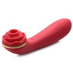 Bloomgasm Passion Petals 10x Suction Rose Vibrator - Red