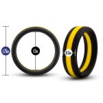 Performance - Silicone Go Pro Cock Ring - Black/gold/black - Image 2