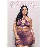 Focus on Me Cut-Out Halter Dress - Queen - Purple Wisteria