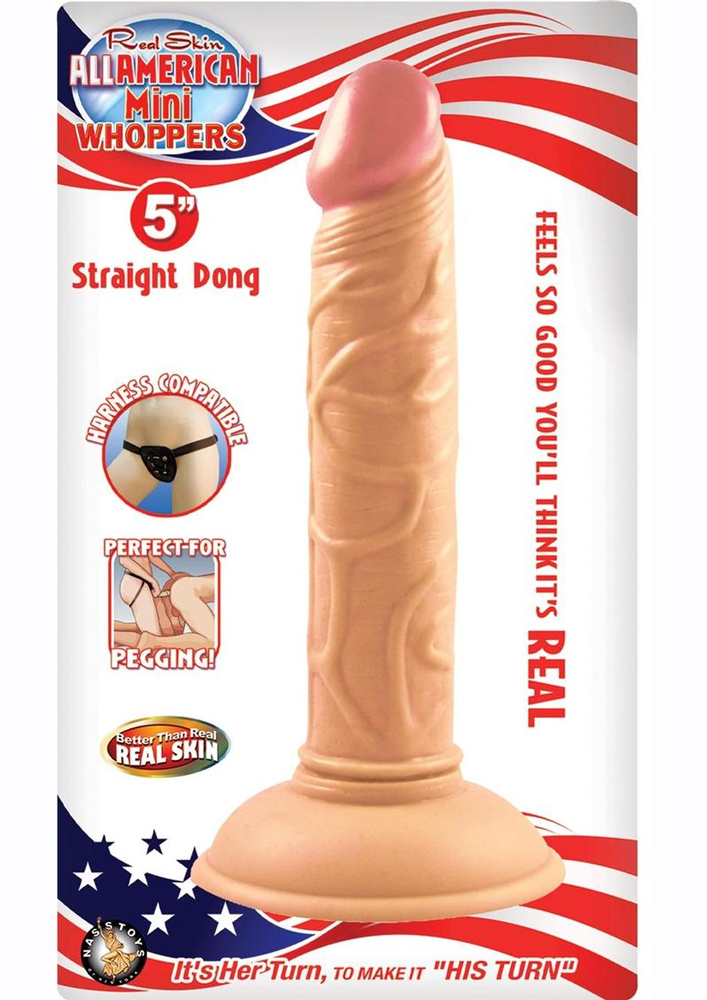 DFkCdUHF All American Mini Whoppers 5-Inch Straight Dong - Flesh - Image 1