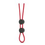 Stay Hard - Silicone Double Loop Cock Ring - Red - Image 2
