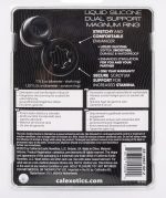 Alpha Liquid Silicone Dual Support Magnum Ring - Black - Image 3