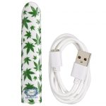 420 Slim Cannabis Leaf Vibe - White/green - Image 2