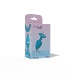 Gemma Clear Iridescent Gem Teal Silicone Plug - S - Image 3