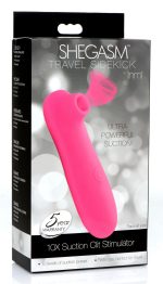 Shegasm Travel Sidekick 10x Suction Clit Stimulator - Pink - Image 3