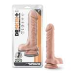 Dr. Skin Plus - 9 Inch Posable Dildo With Balls - Vanilla - Image 6