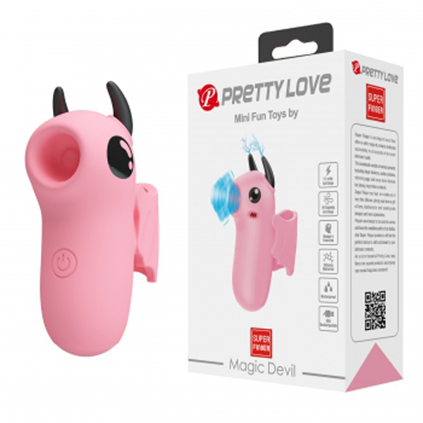 E6N8e2M7 Magic Devil Finger Vibrator - Pink - Image 1