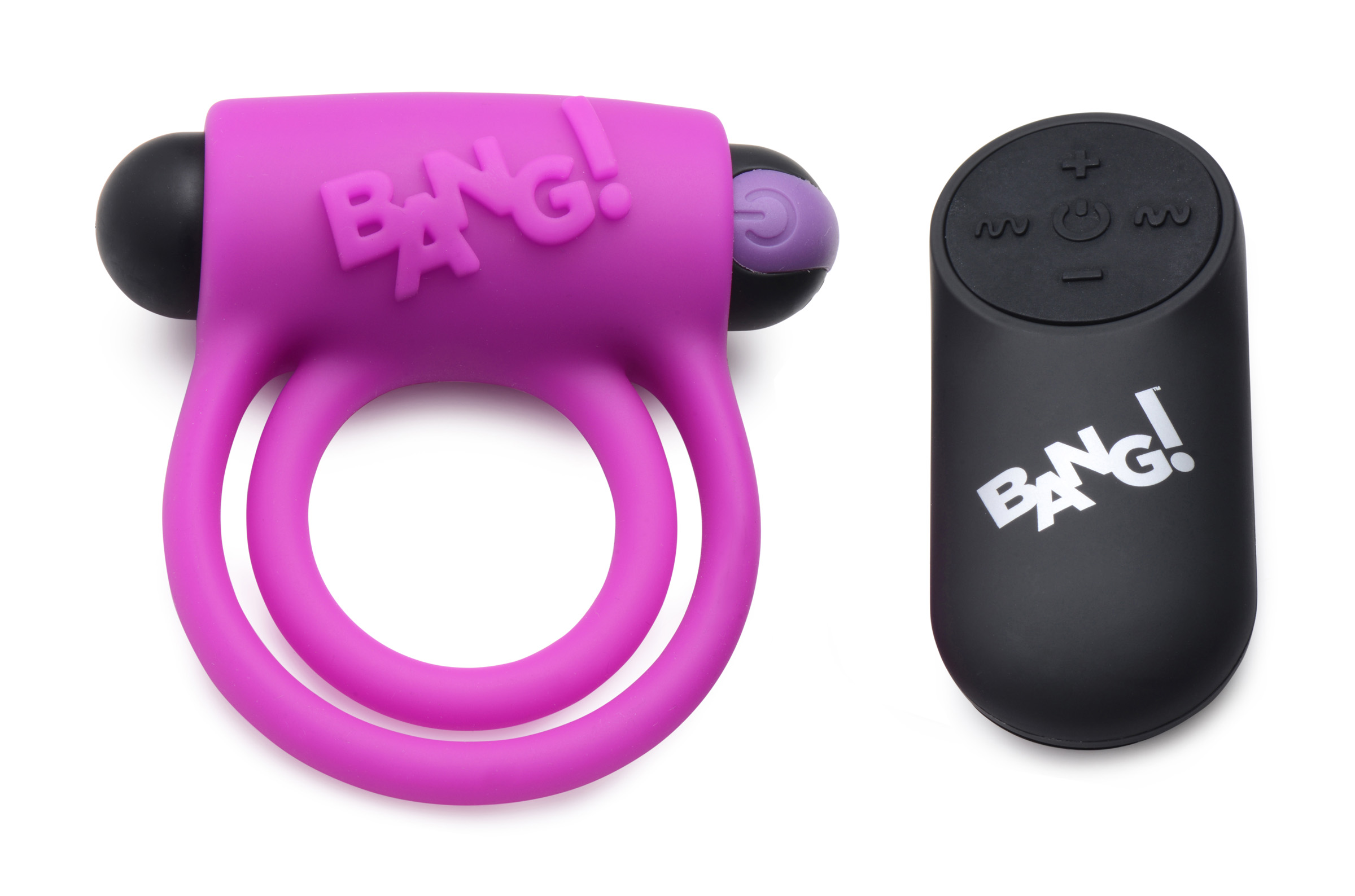 E6zvncurzgeXYOZUjmopsNmaobUImC1V Bang - Silicone Cock Ring and Bullet With Remote Control - Purple - Image 1