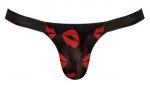 Kiss Me - Micro Thong v - Small/ Medium - Sheer Lips - Image 3