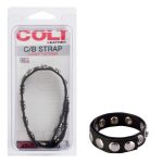 Colt 8 Snap Fastener Leather Strap - Black - Image 2