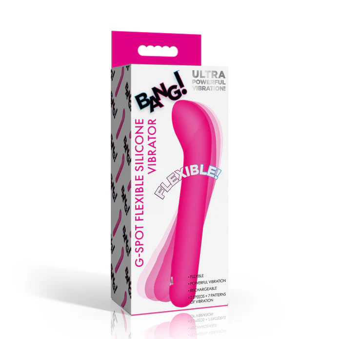 EZUhMVgZ G-Spot Flexible Silicone Vibrator - Pink - Image 1