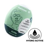 Satisfyer Masturbator Egg - Riffle - Light Green - Image 2