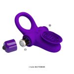 Pretty Love Vibrating Cock Ring II - Purple - Image 4