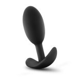 Anal Adventures - Platinum - Silicone Vibra Slim Plug -Medium - Black - Image 3