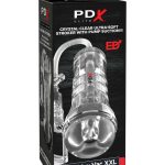 Pdx Elite Viewtube Vac XXL Pump See-Thru Ez-Grip Pump Stroker - Clear