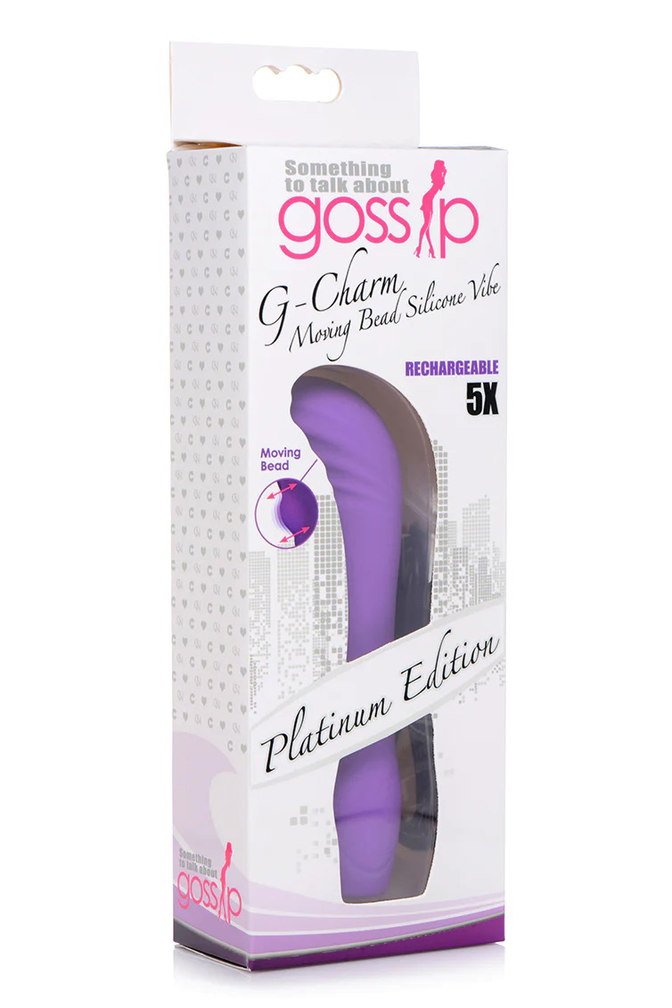 F963ZfwZXkbVaghSRRyNtI68XbDdVuDw 5x G-Charm Moving G-Spot Bead Mini Vibe - Violet - Image 1
