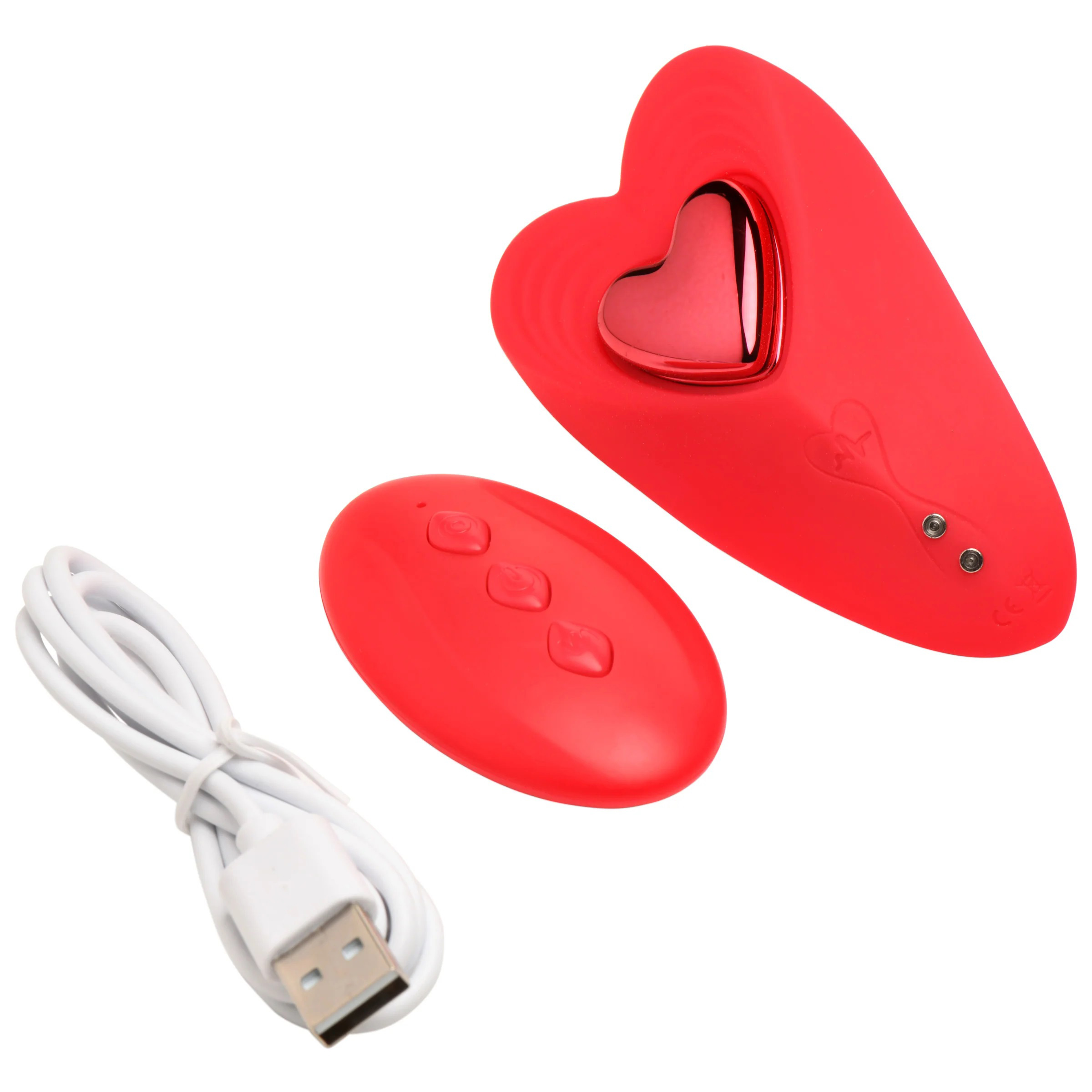 FHzPN8u7yLzMojWfz300yeYxpP2oAmKX Love Connection Silicone Panty Vibe With Remote Control - Red - Image 1