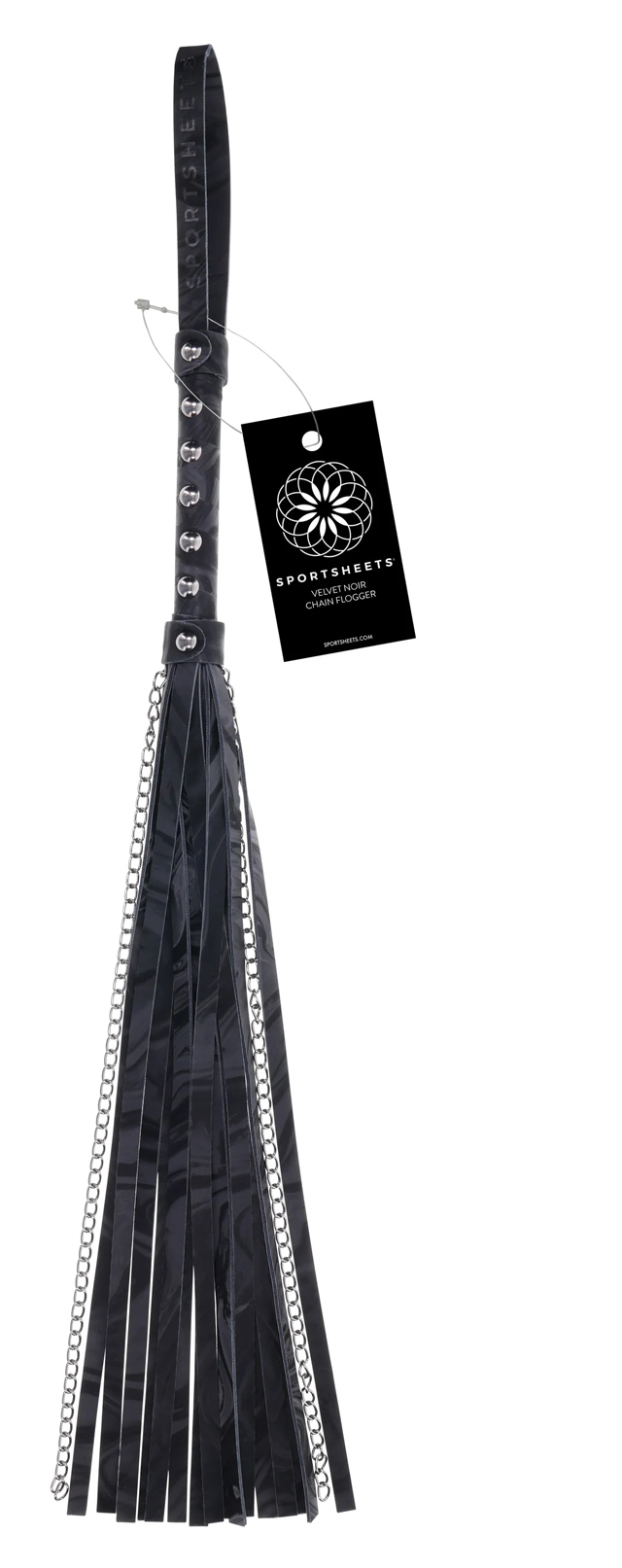 FNmoLPT6 Velvet Noir Chain Flogger - Image 1