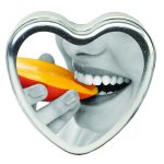 Edible Heart Candle - Mango - 4 Oz.