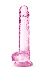 Naturally Yours - 7 Inch Crystalline Dildo - Rose - Image 5