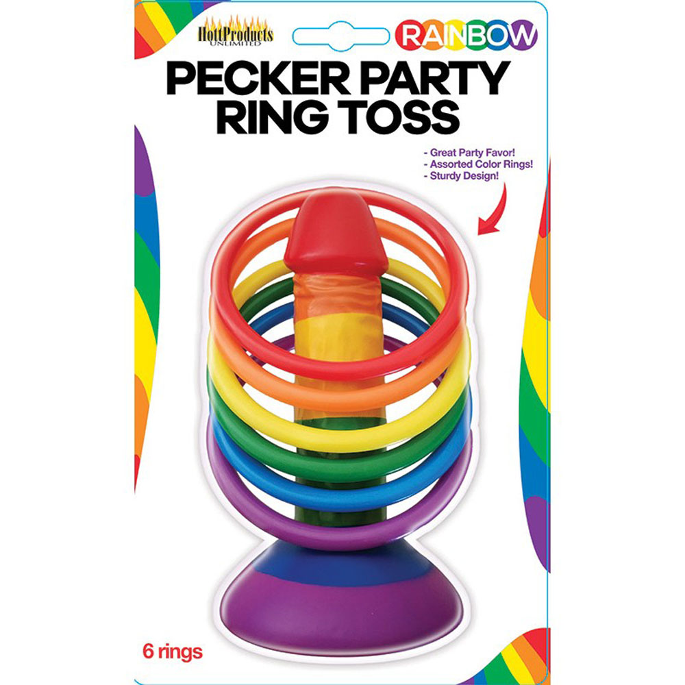 FjEiKqPJWMpcicpm8xNyTiLEqhZyBM41 Rainbow Pecker Party Ring Toss - Image 1