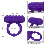 Silicone Rechargeable 5 Bead Maximus Ring - Purple - Image 2