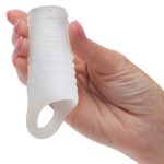 Basic Essentials Liquid Silicone Stimulation Enhancer - Clear - Image 3