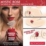 Mystic Rose Sucking and Vibrating Silicone Rose - Red - Image 2