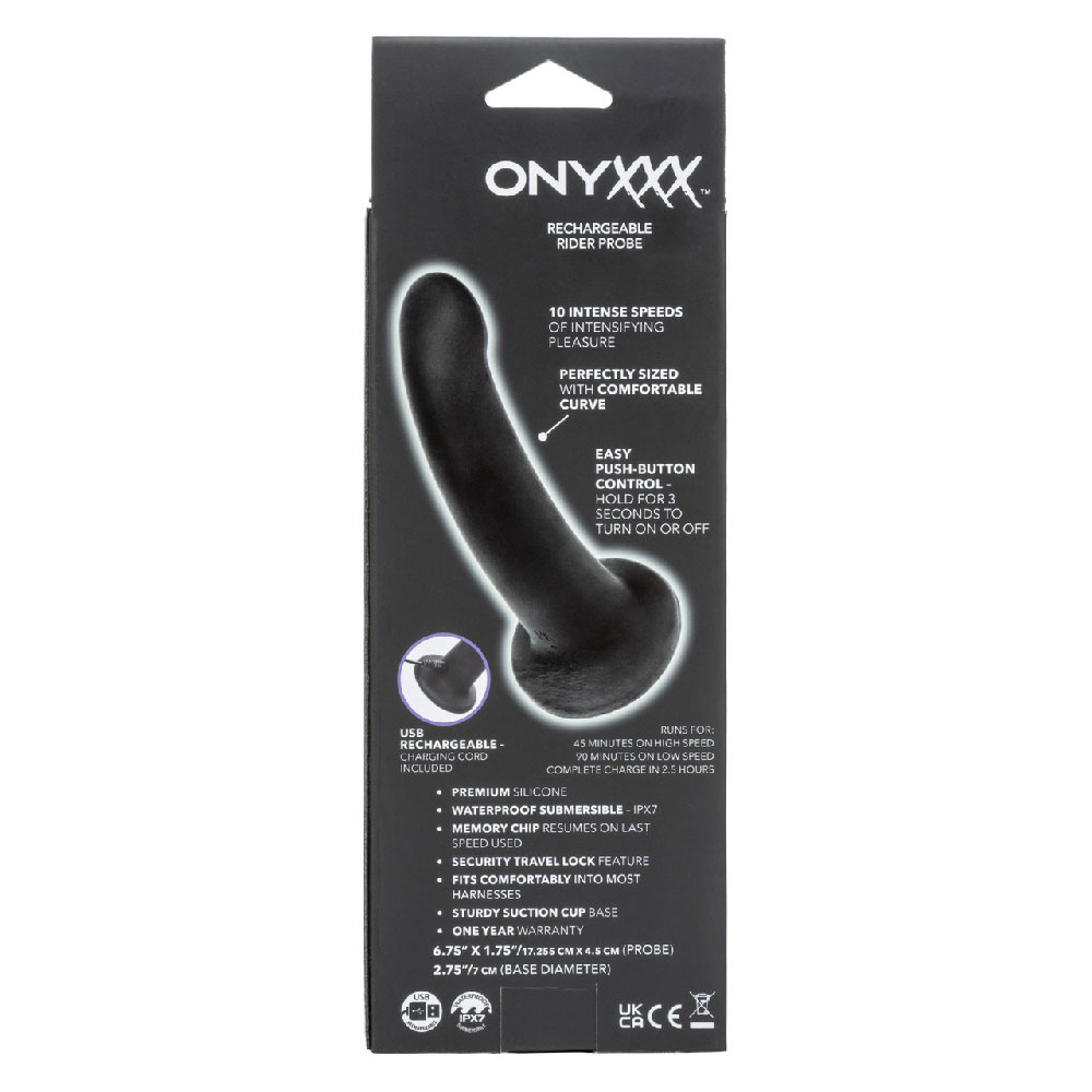 G0rJ3ECB Onyxxx Rechargeable Rider Probe - Black - Image 1