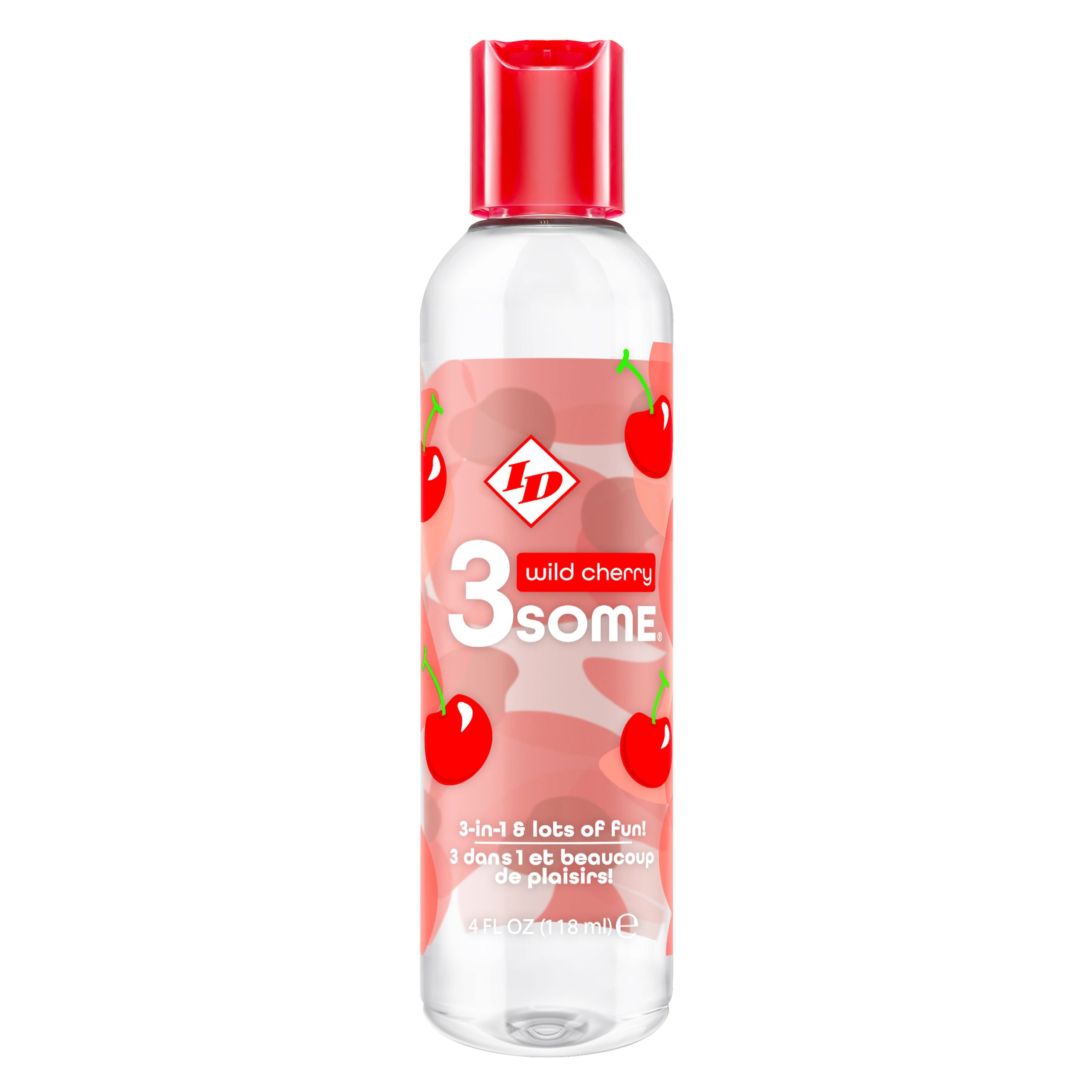 GAdgmdC4xT2tRSWR3FTDr2aZMPvowr0R 3some 3-in-1 Lubricant - Wild Cherry - 4 Fl. Oz. - Image 1