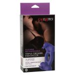 Silicone Rechargeable Triple Orgasm Enhancer - Purple - Image 4
