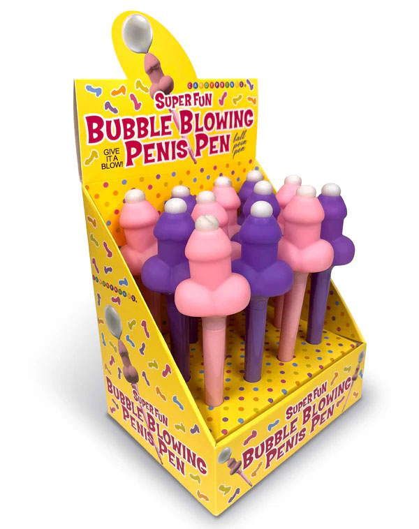 GJnrXgHu Super Fun Penis Bubble Blowing Penis Pen - Display of 12ct - Image 1