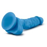 Neo - 7.5 Inch Dual Density Cock With Balls - Neon Blue - Image 3