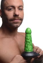 Radioactive Reptile Thick Scaly Silicone Dildo - Green - Image 2