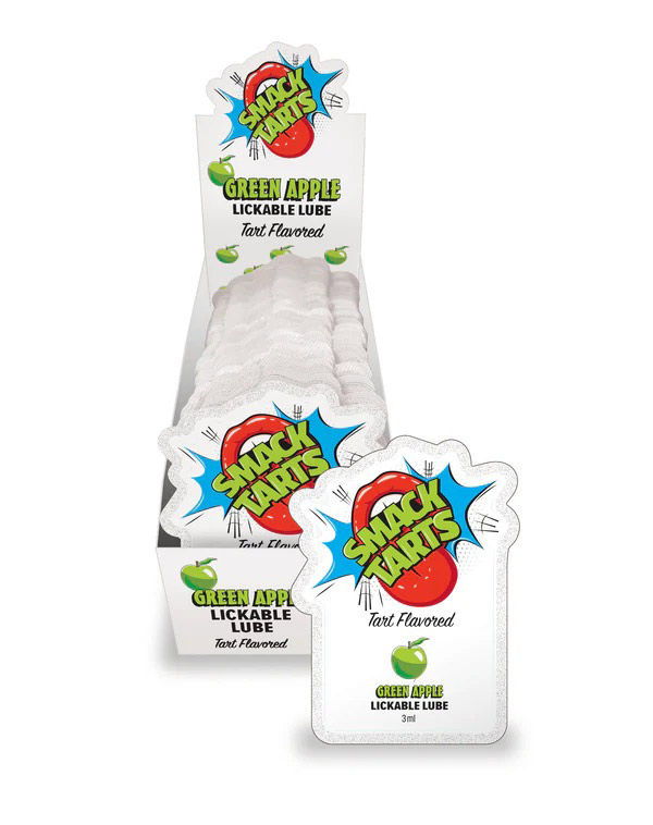 GU3KKxuk Smack Tarts Lube 3ml Pouch Display 36pc - Sour Apple - Image 1